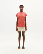 T-shirt rosa Here Comes The Sun sostenibile - 3