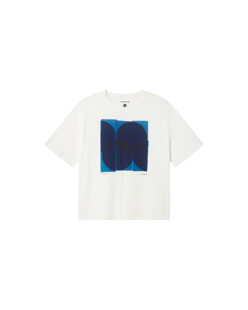 Camiseta blanca art 1 Lucia sostenible  - silueta