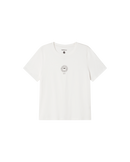 Camiseta blanca soleil Ida sostenible  - silueta