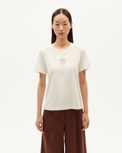 Camiseta blanca soleil Ida sostenible-1