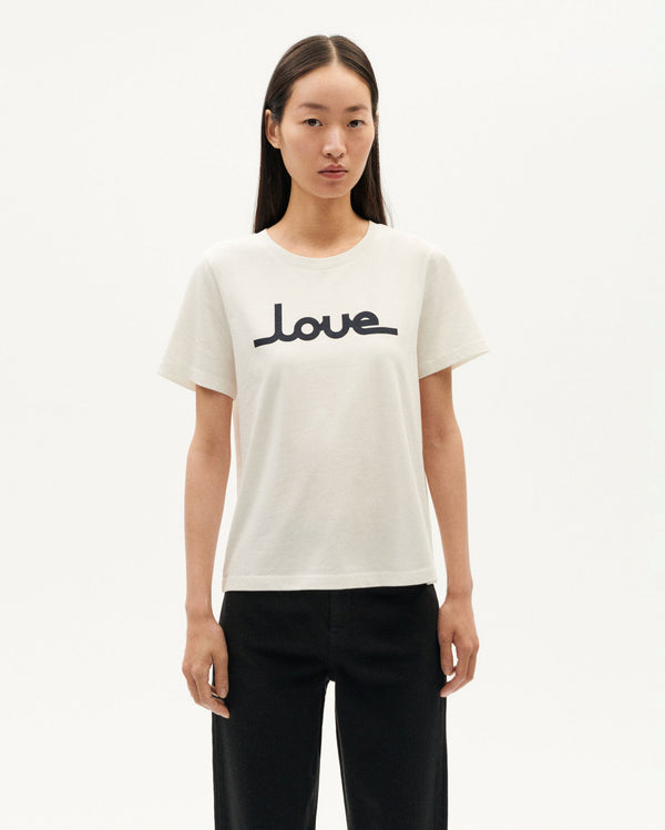 Camiseta blanca love Ida sostenible-1