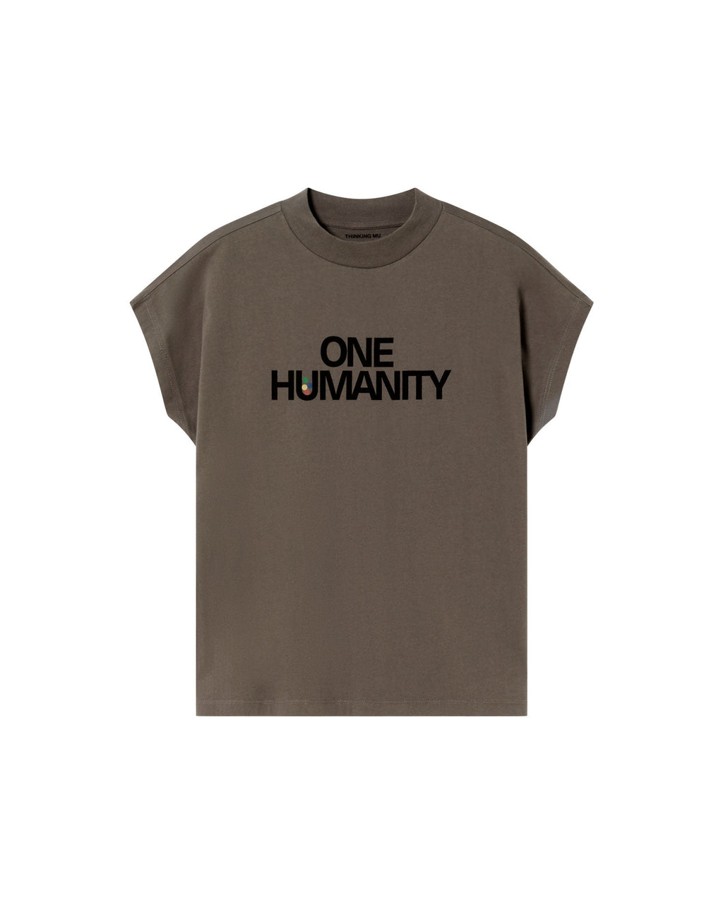 Camiseta gray One humanity Volta sostenible-silueta-1