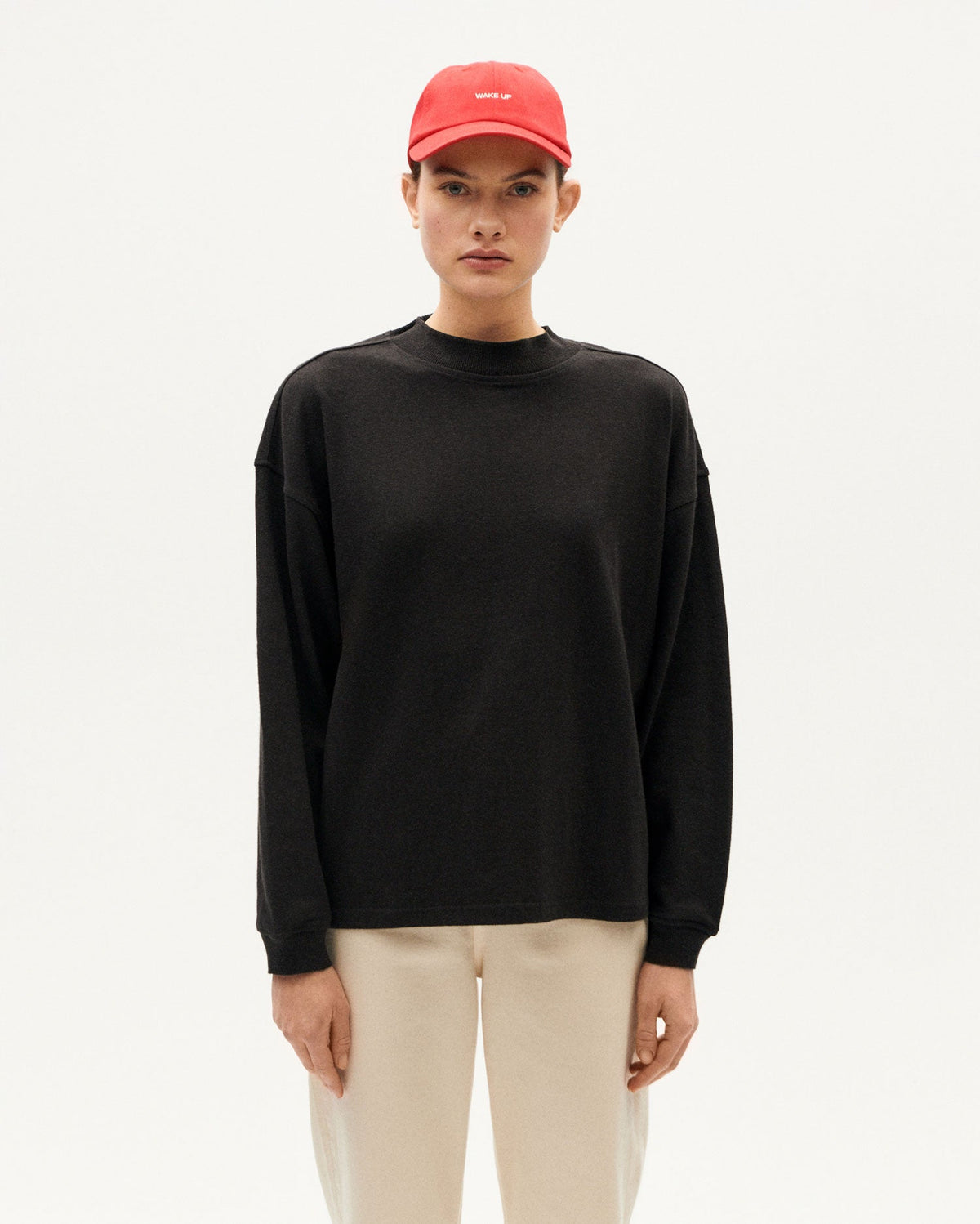 T-Shirt Pesante in Canapa Freire - Nero