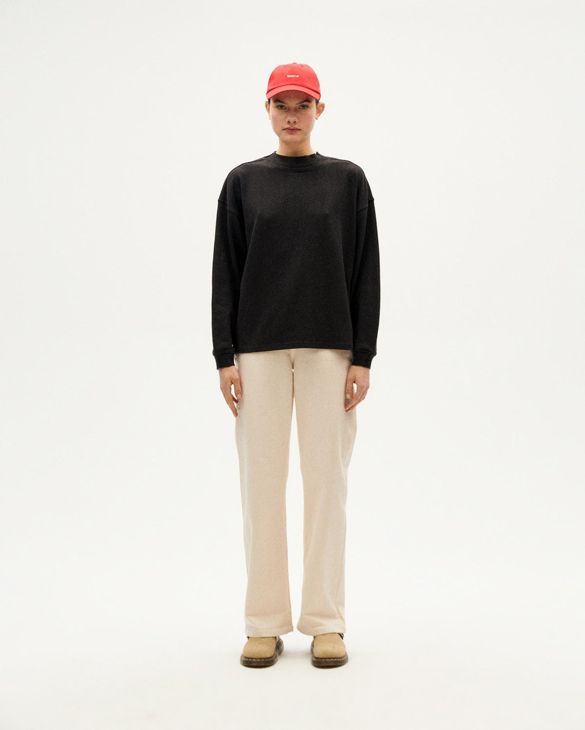 T-Shirt Pesante in Canapa Freire - Nero