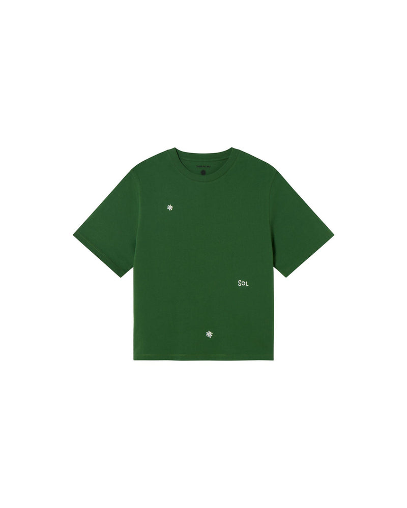 Camiseta verde solsol Lucia sostenible - silueta 1