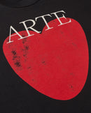 Camiseta negra art love Volta sostenible - silueta 3