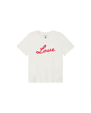 Camiseta blanca love Ida sostenible - silueta 1