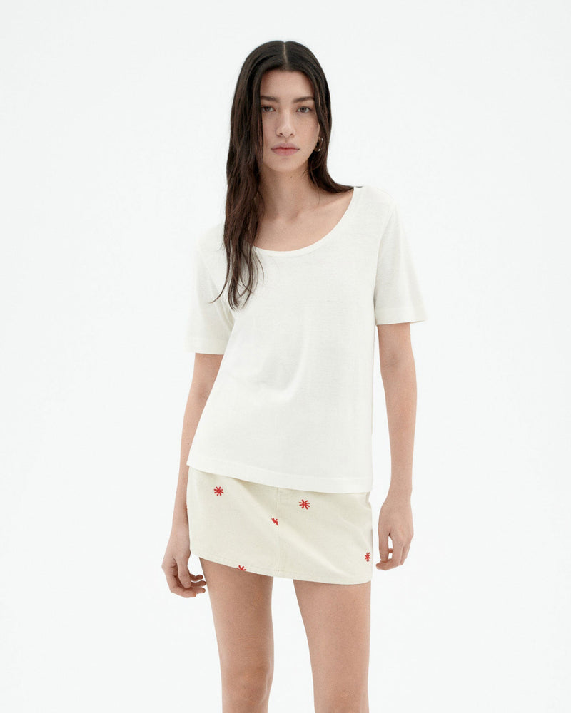 Camiseta blanca hemp Cassia sostenible-1