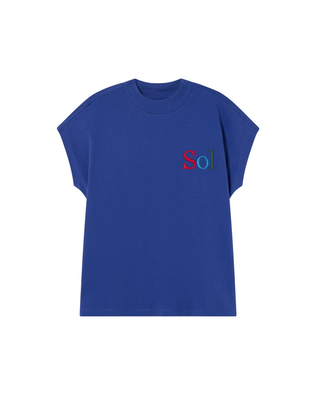 T-shirt blu sol type Volta sostenibile - silhouette 1