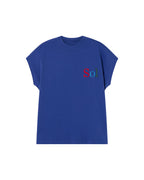 T-shirt blu sol type Volta sostenibile - silhouette 1