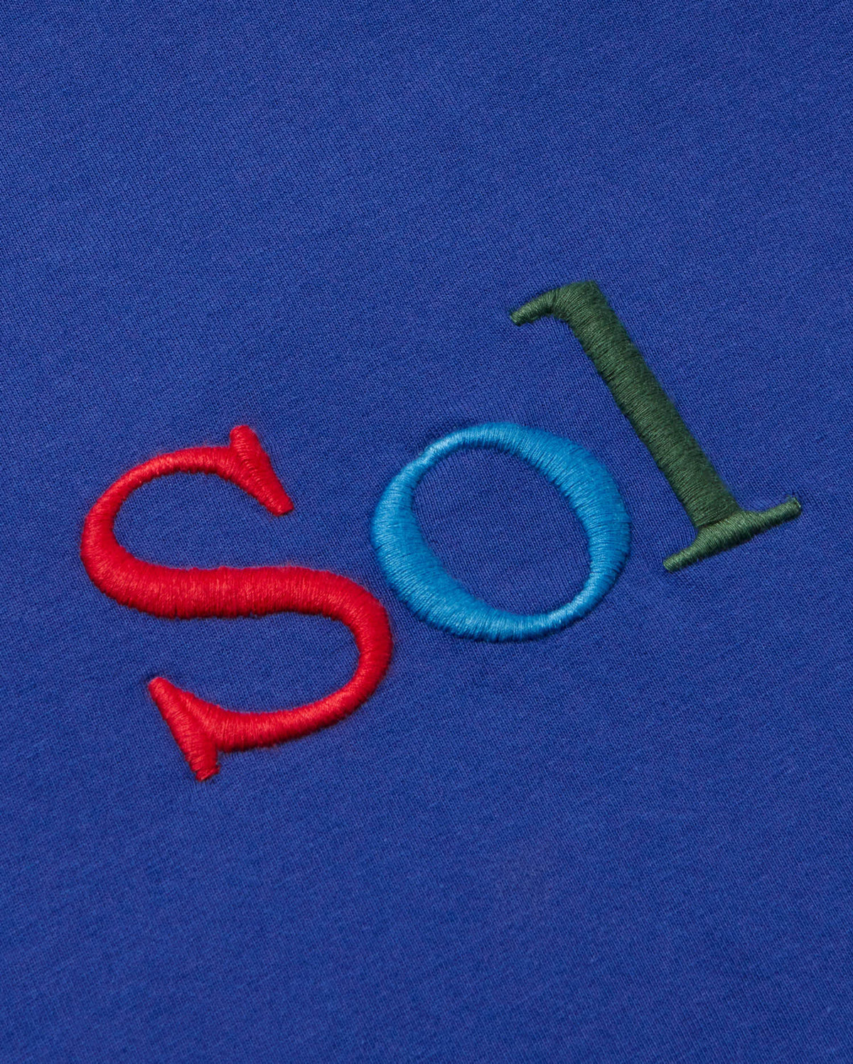 T-shirt blu sol type Volta sostenibile - silhouette 3