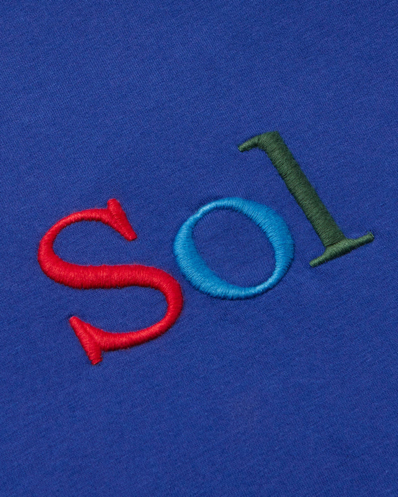 Camiseta azul sol type Volta sostenible - silueta 3