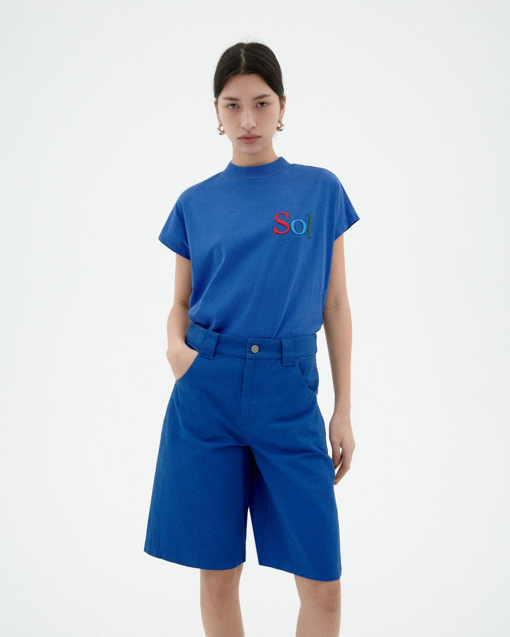 T-shirt blu sol type Volta sostenibile - 1