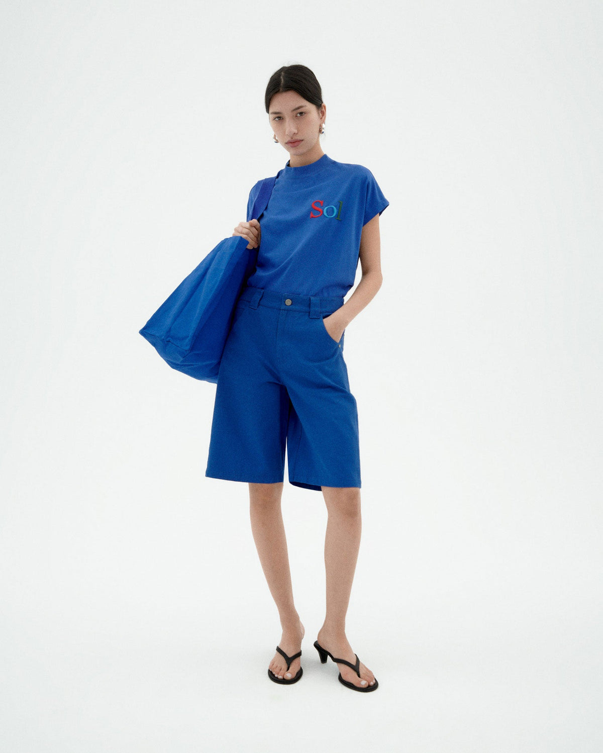 T-shirt blu sol type Volta sostenibile - 2