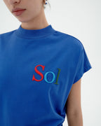 T-shirt blu sol type Volta sostenibile - 3