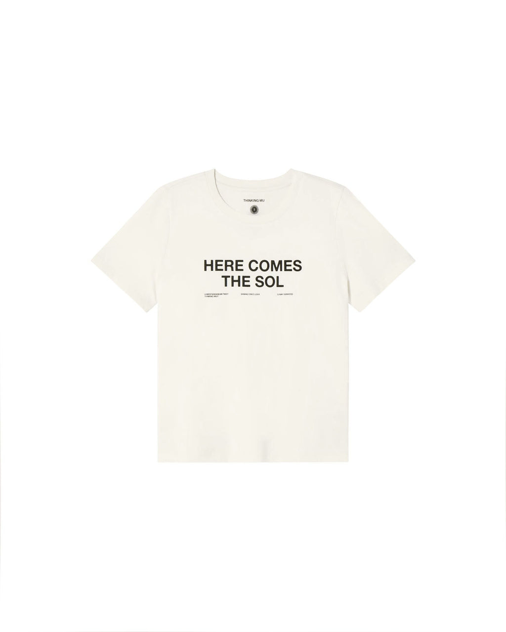 Camiseta blanca classic sol Ida sostenible - silueta 1