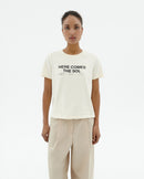 Camiseta blanca classic sol Ida sostenible-1