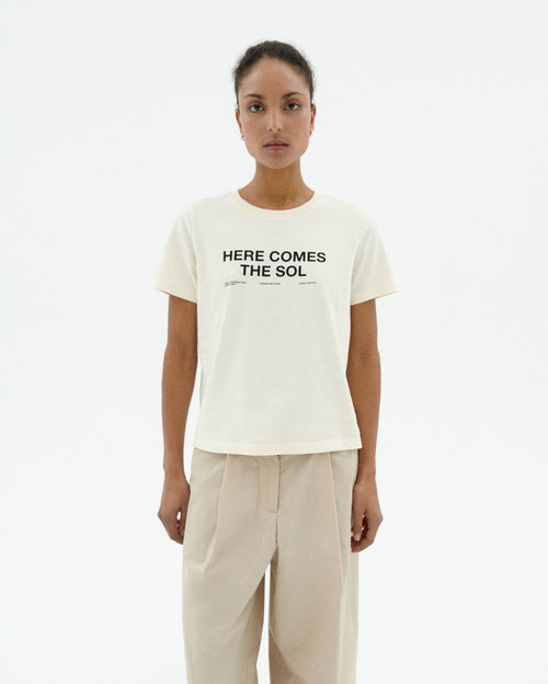 Camiseta blanca classic sol Ida sostenible-1