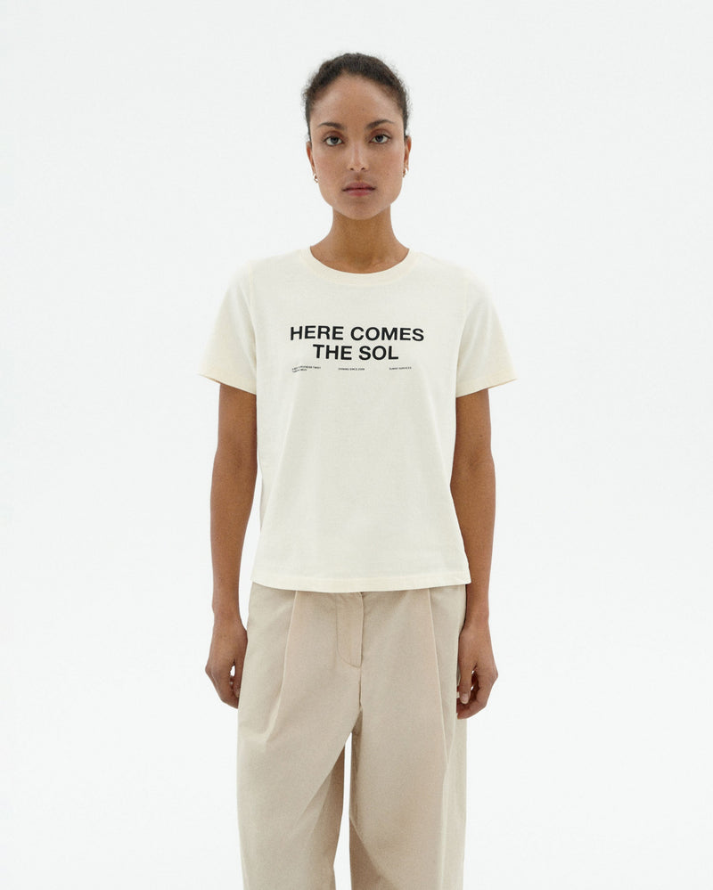 Camiseta blanca classic sol Ida sostenible-1