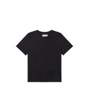 Camiseta negra sol type Ida sostenible - silueta 1