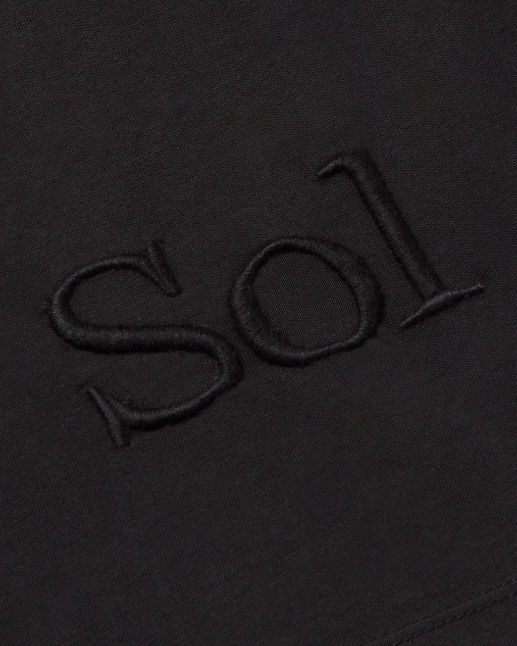 Camiseta negra sol type Ida sostenible - silueta 3