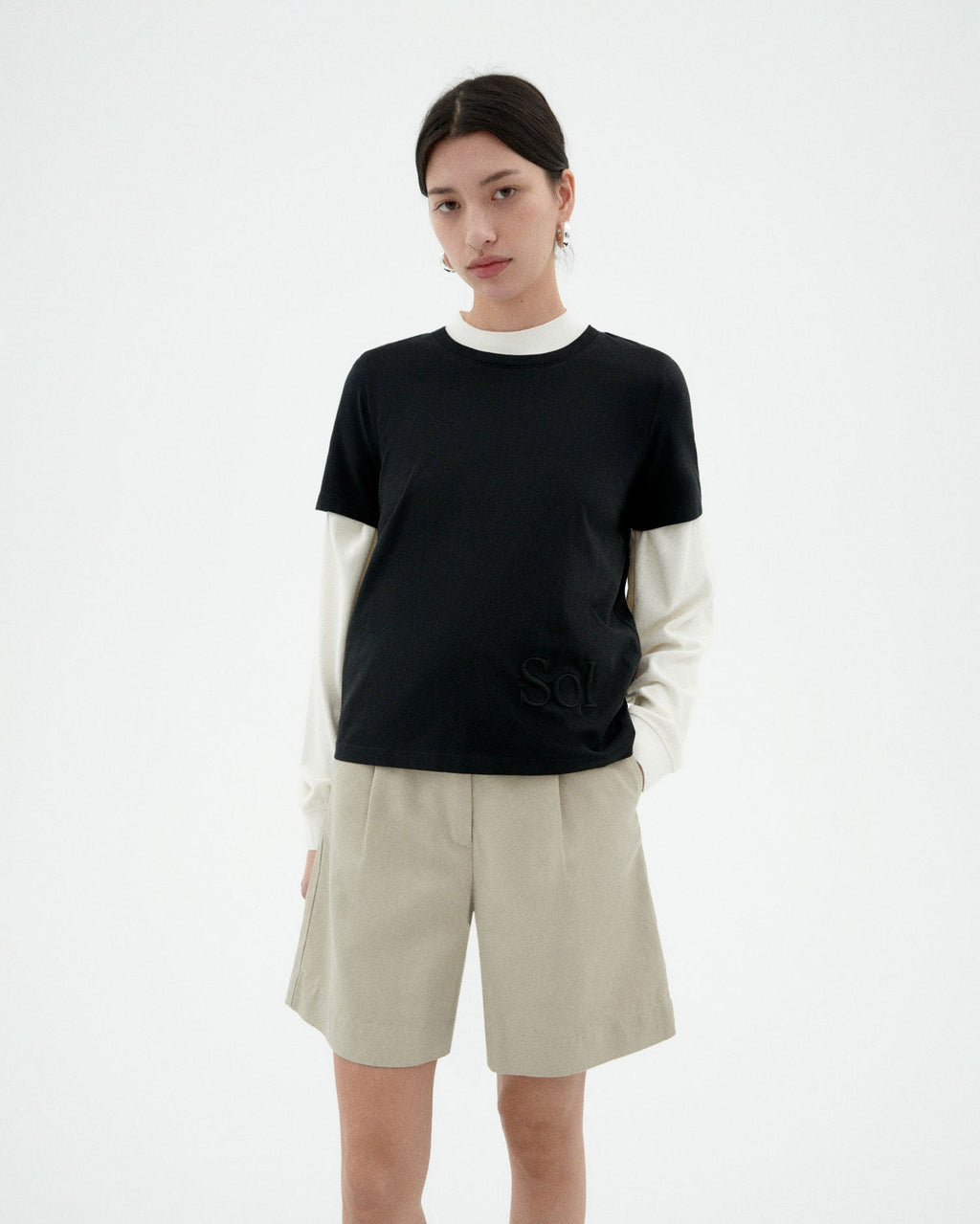 Camiseta negra sol type Ida sostenible-1