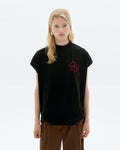 Camiseta bordada a mano flor Volta sostenible - 1