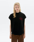 Camiseta bordada a mano flor Volta sostenible - 1