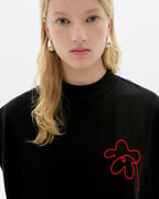 Camiseta bordada a mano flor Volta sostenible - 3