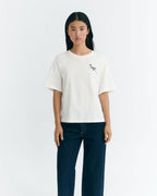 Camiseta bordada flor TM Lucia sostenible - 1