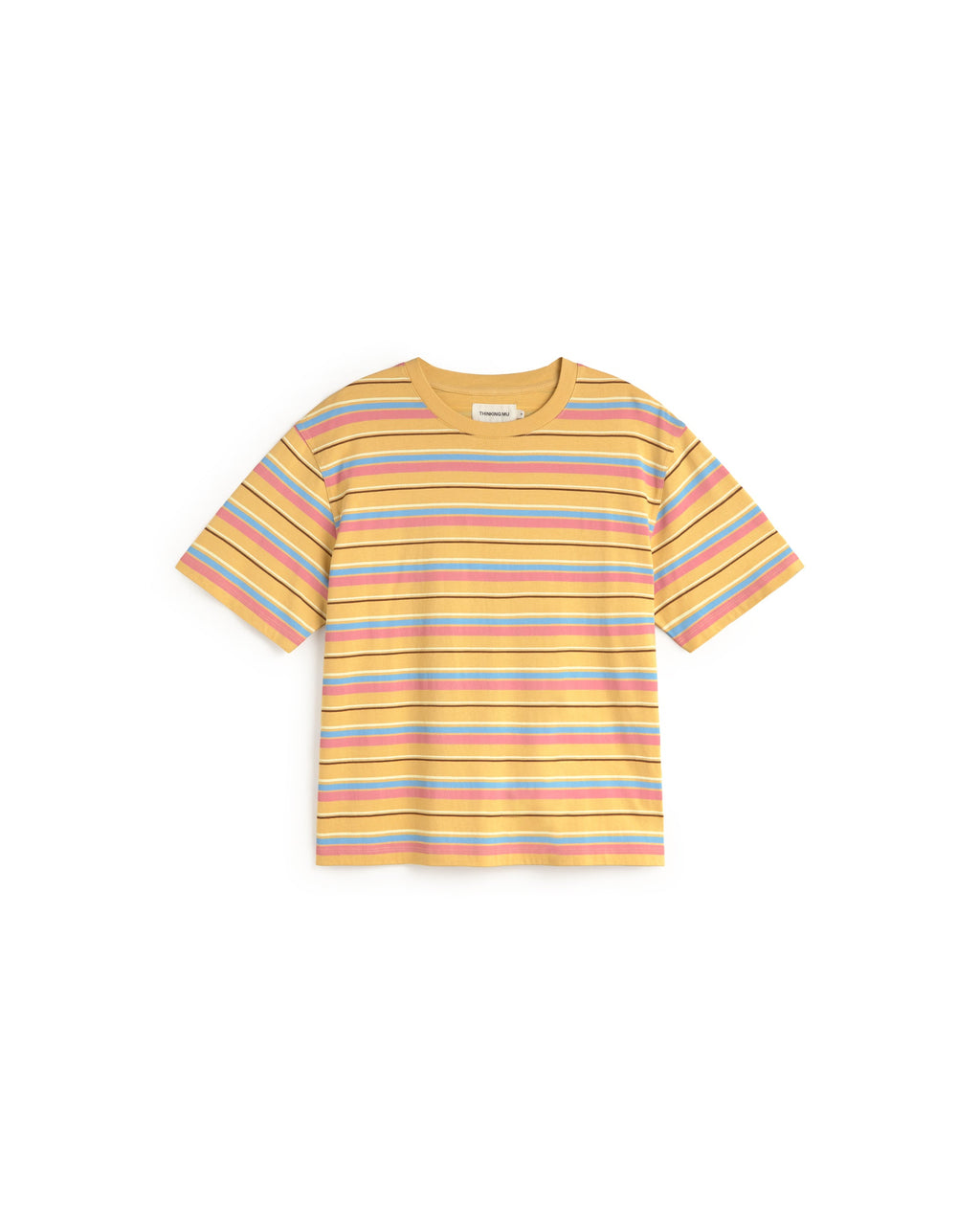 Camiseta rayas multicolor Lucia sostenible silueta - 1