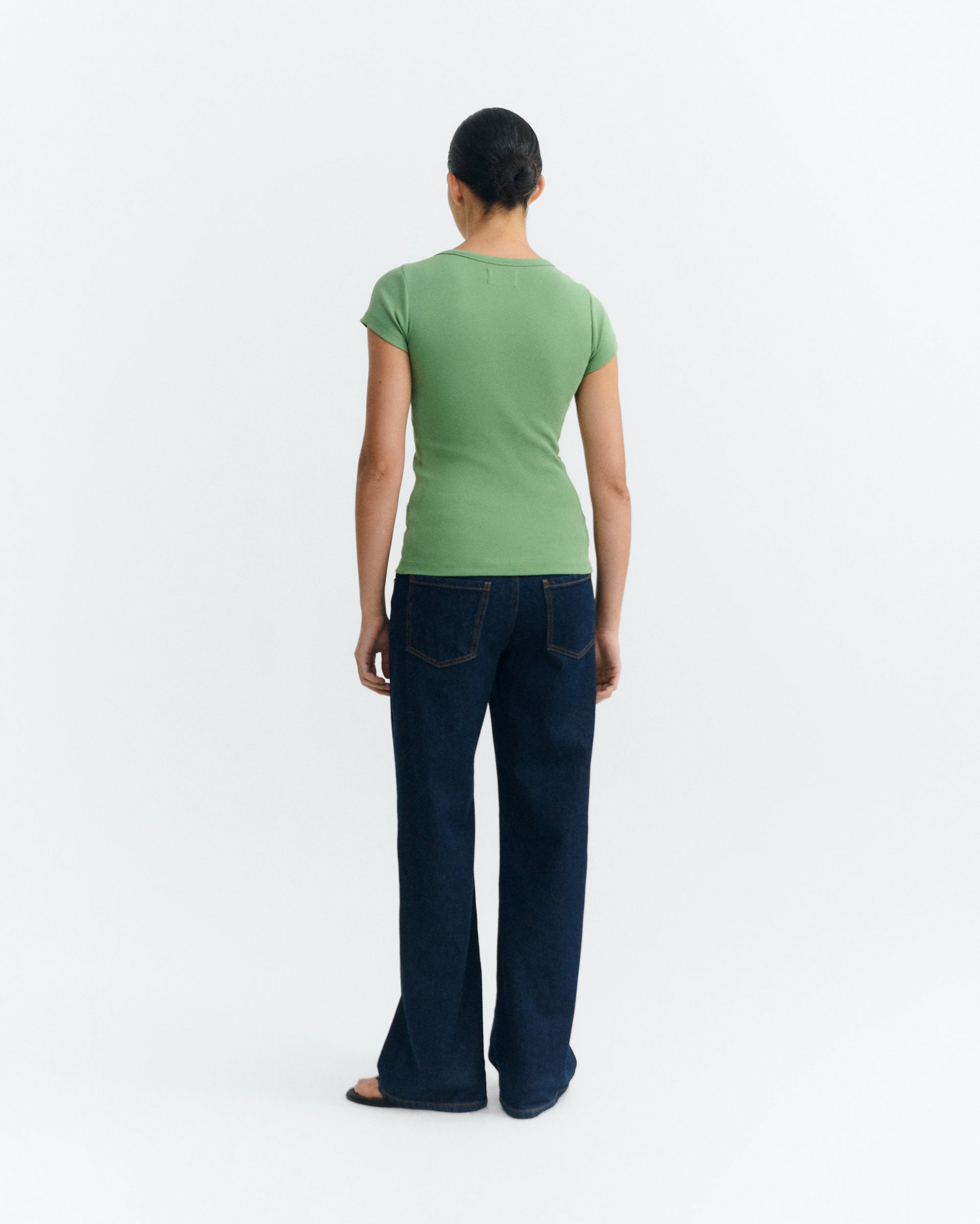 Camiseta slim verde Mirna-R sostenible - 4