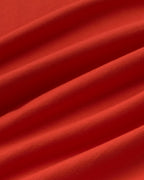 Camiseta básica roja Volta sostenible silueta - 2
