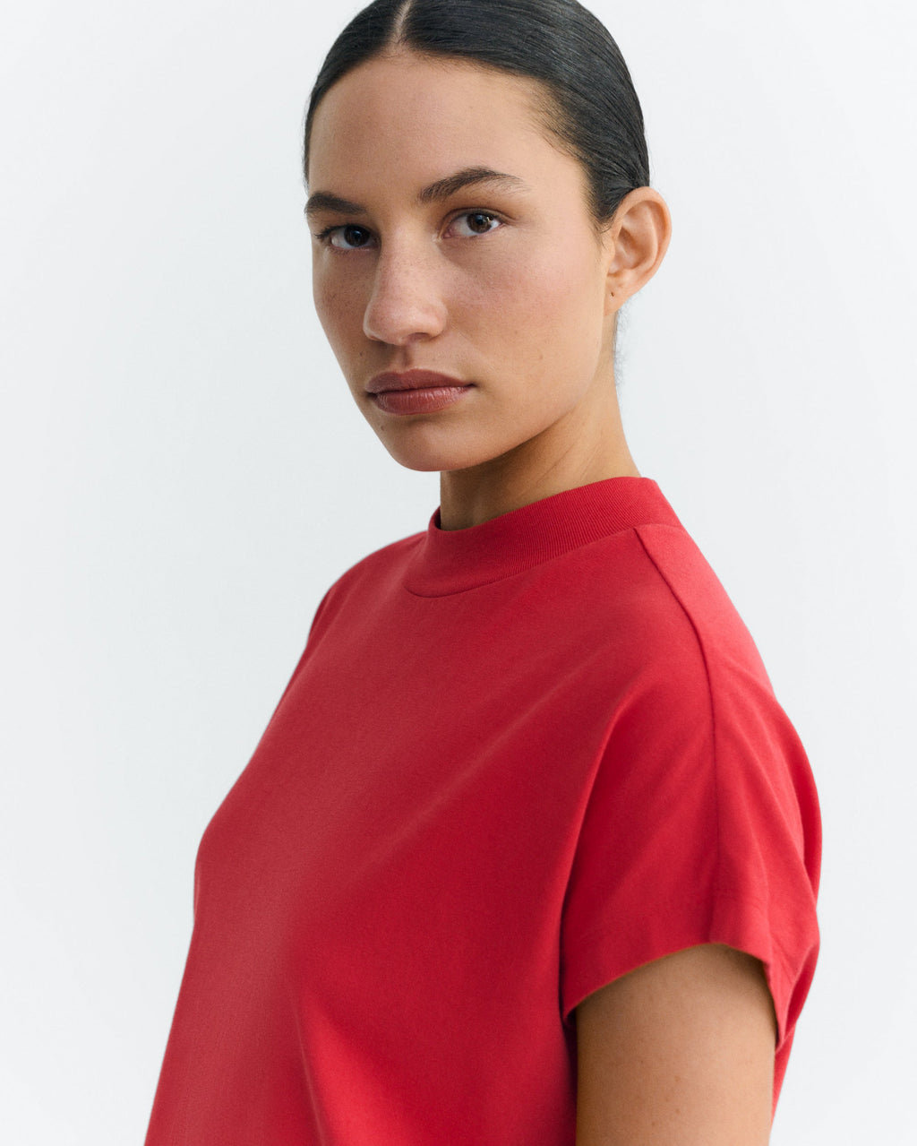 Camiseta básica roja Volta sostenible - 2
