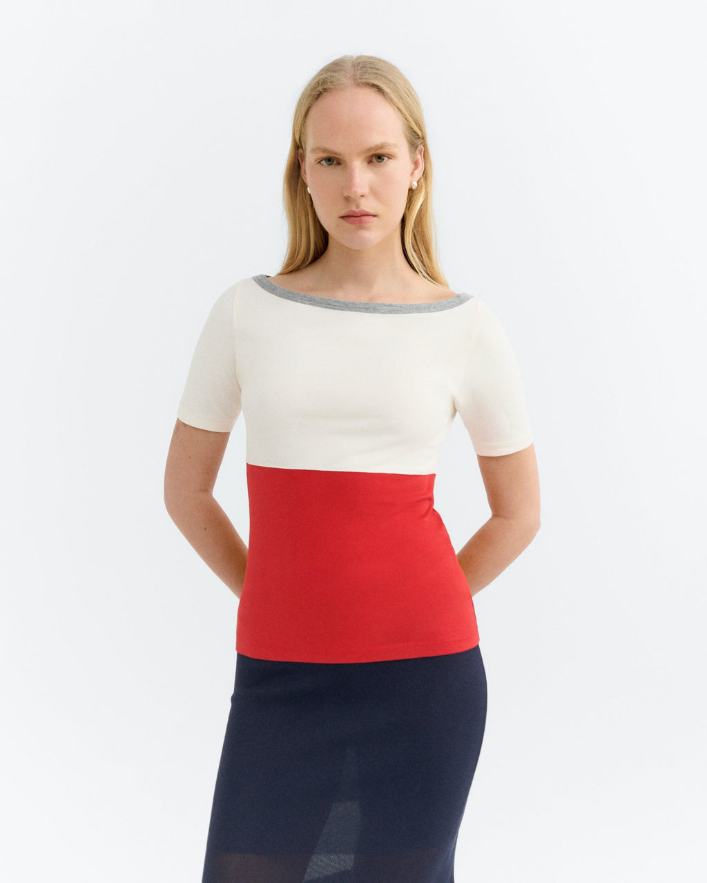 T-shirt Slim Zura - Rosso