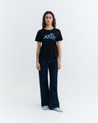 Camiseta negra arte Ida sostenible - 2
