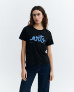 Camiseta negra arte Ida sostenible - 3