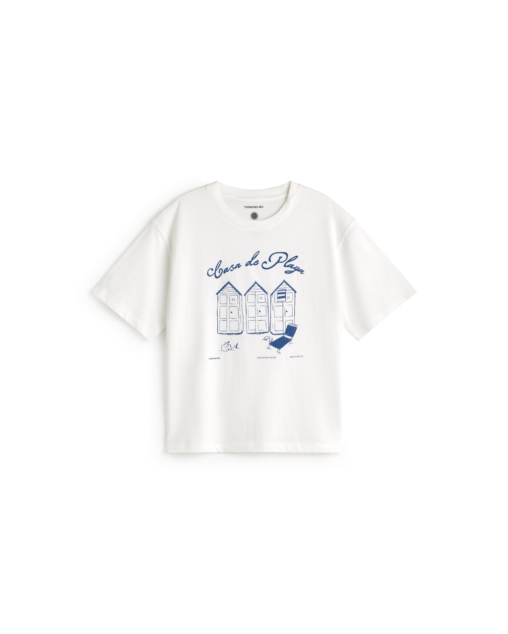 Camiseta oversize casa de playa Lena sostenible silueta - 1