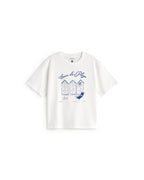 Camiseta oversize casa de playa Lena sostenible silueta - 1