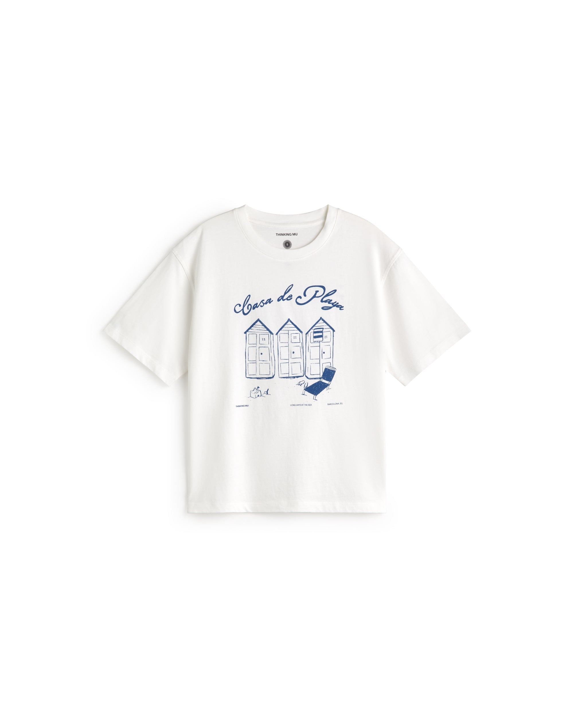 Camiseta oversize casa de playa Lena sostenible silueta - 1