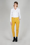 Pantalon Chino Tailored Cropped Corduroy - Ocre - Femme