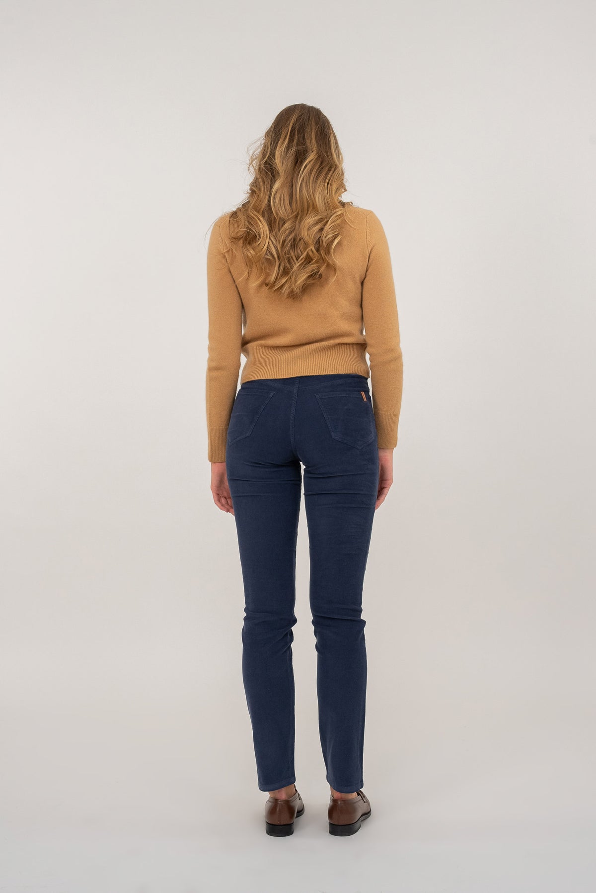 Pantalon Droit Nerium Velvet Corduroy - Bleu Ciel - Femme