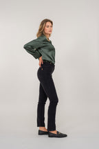 Pantalon Droit Nerium Velvet Corduroy - Noir - Femme