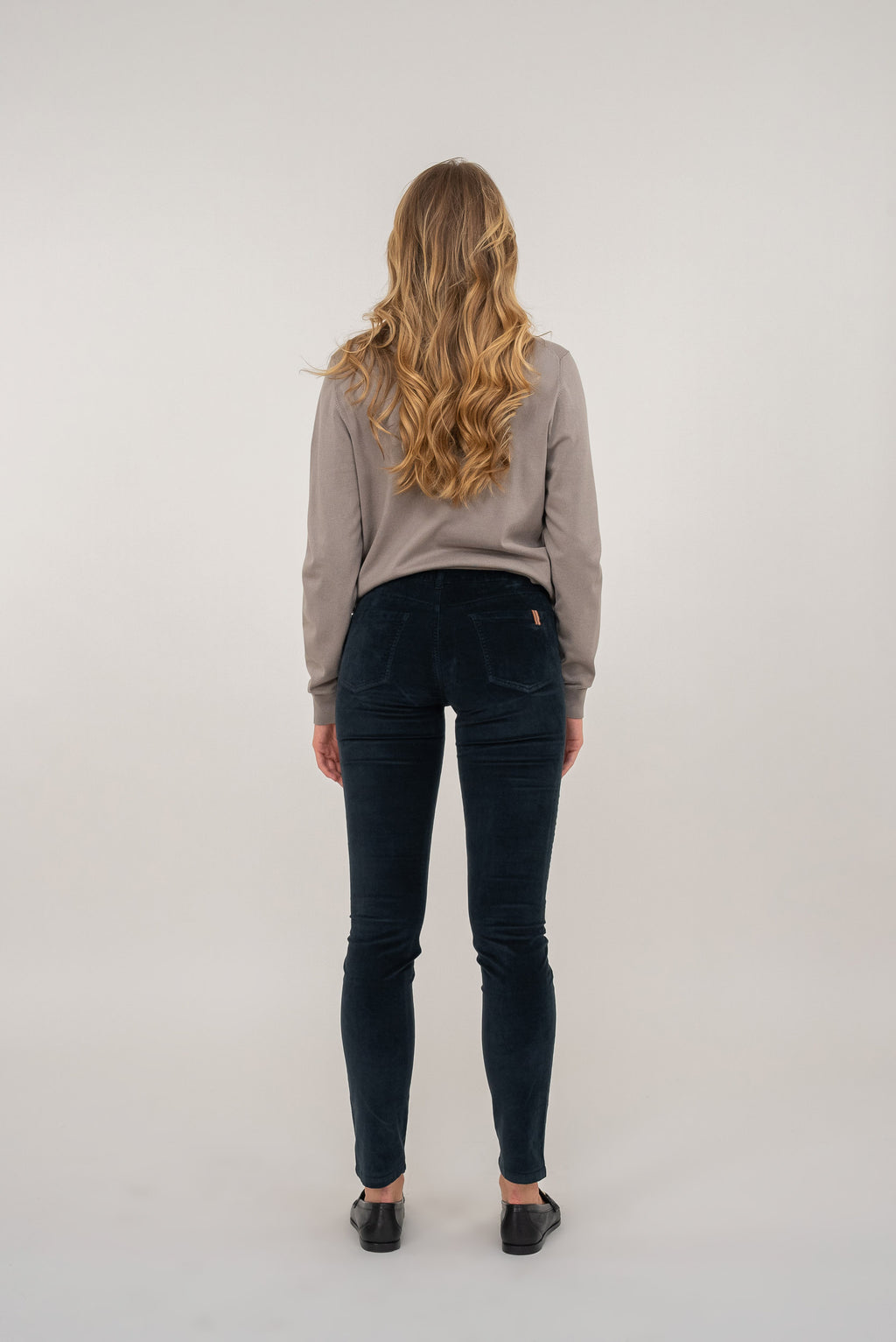 Pantalon Slim Bamboo Smooth Velvet - Vert Forêt - Femme