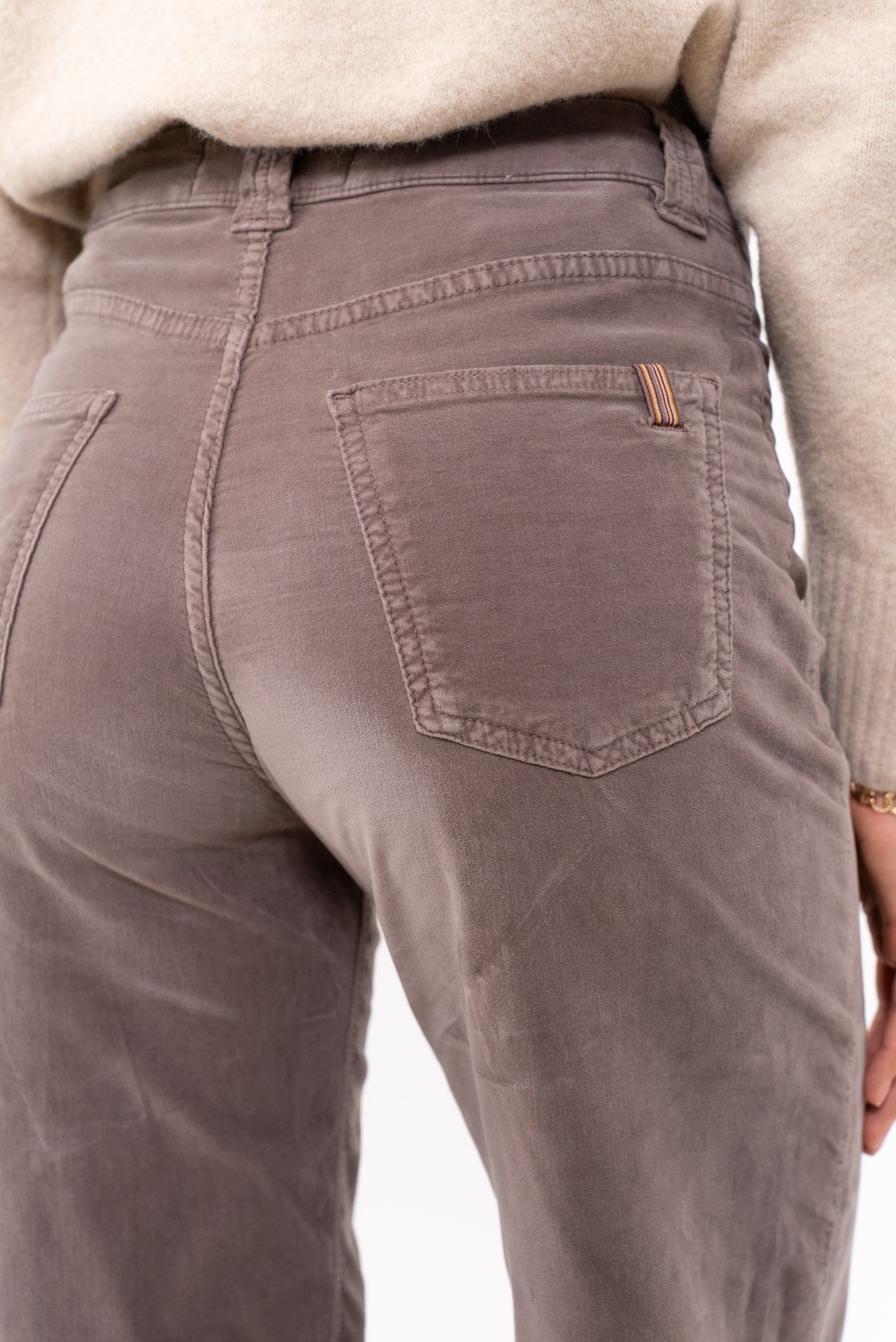 Scille Smooth Flare Trousers - Taupe - Women