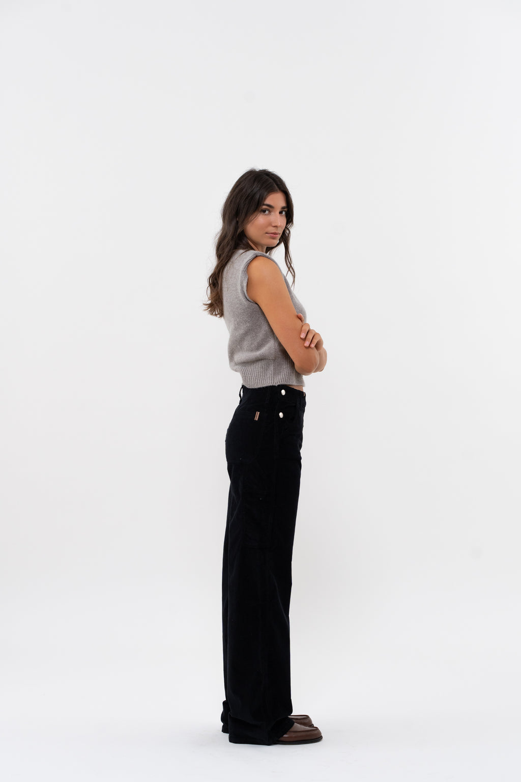 Pantalon Wide Worker - Noir - Femme