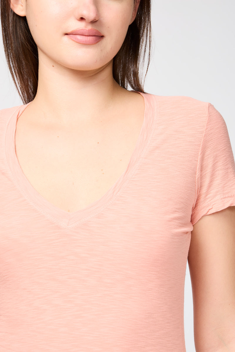 Relaxed T-Shirt With Reversed Border - Spritz - Women