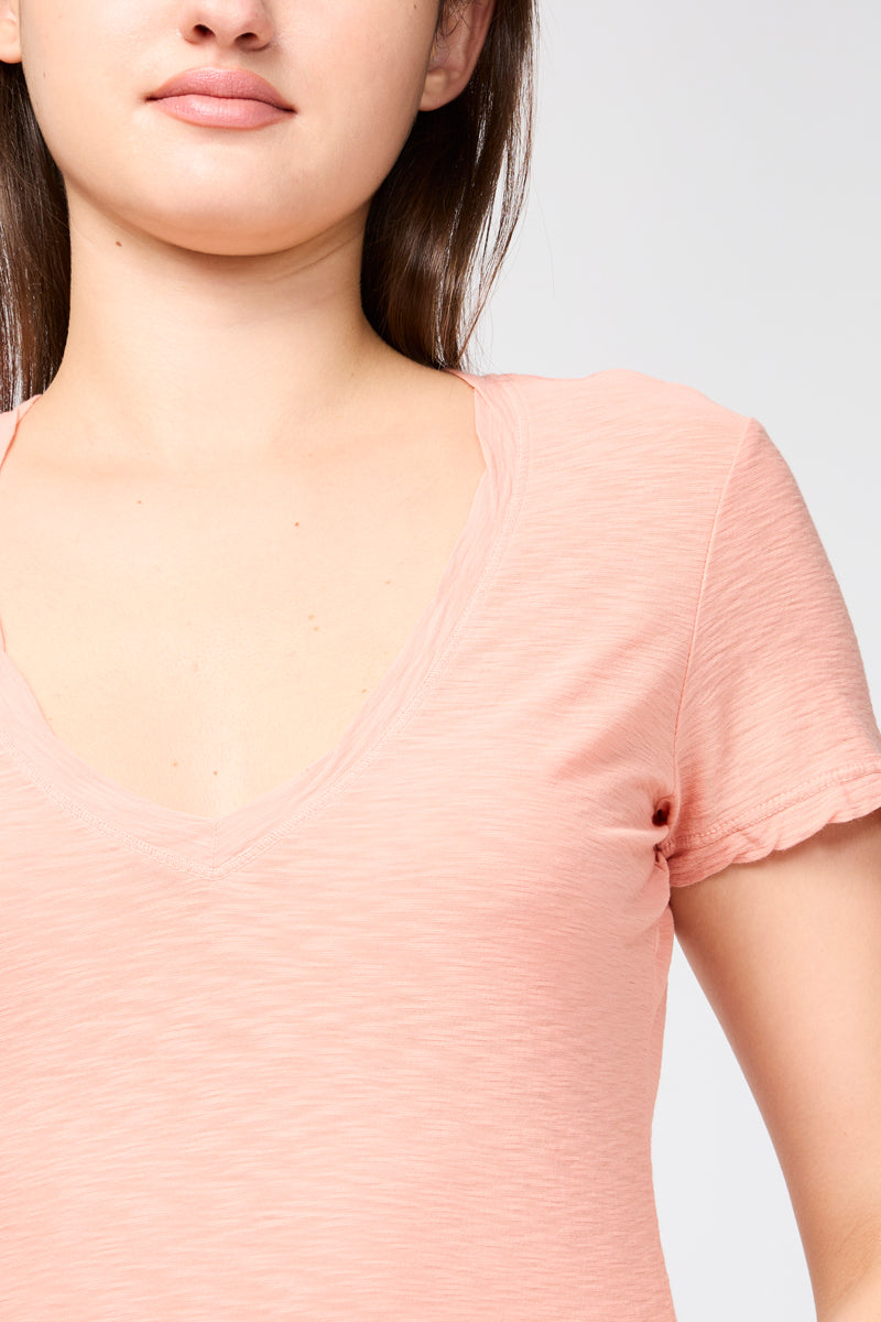 Relaxed T-Shirt With Reversed Border - Spritz - Women