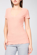 Relaxed T-Shirt With Reversed Border - Spritz - Women
