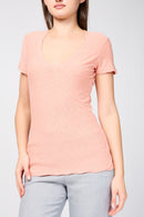 Camiseta Casual Con Ribete Invertido - Spritz - Mujer